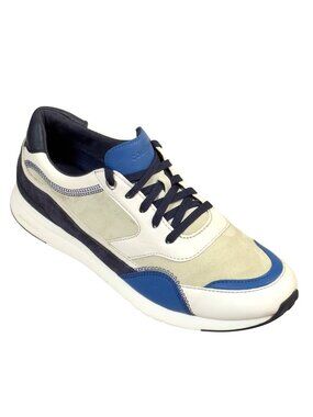 COLE HAAN Womens GrandPro Downtown Sneakers Navy/White Suede  Leather Size 9.5B